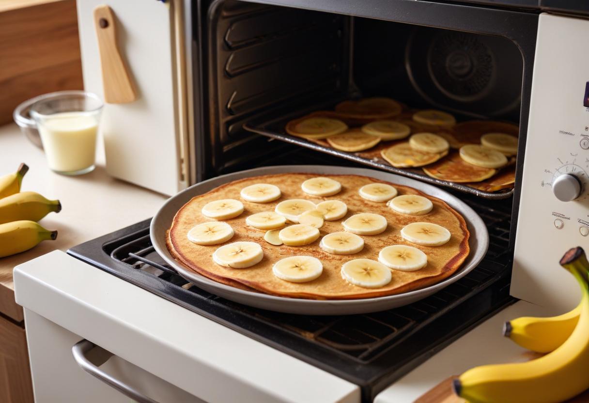 Bananpannkaka i ugn – enkelt och gott! illustration